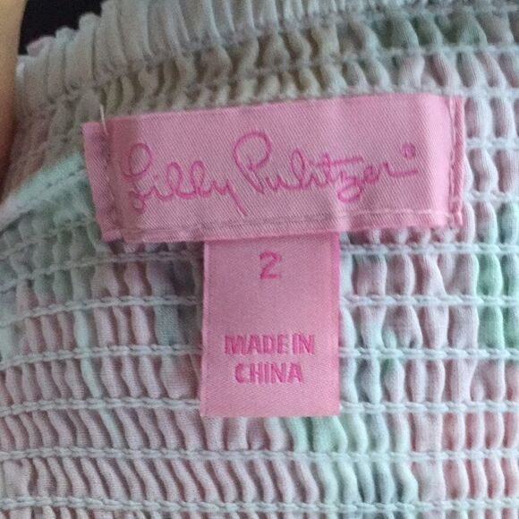 Lilly Pulitzer 2 Felicity dress strapless floral - Picture 3 of 4